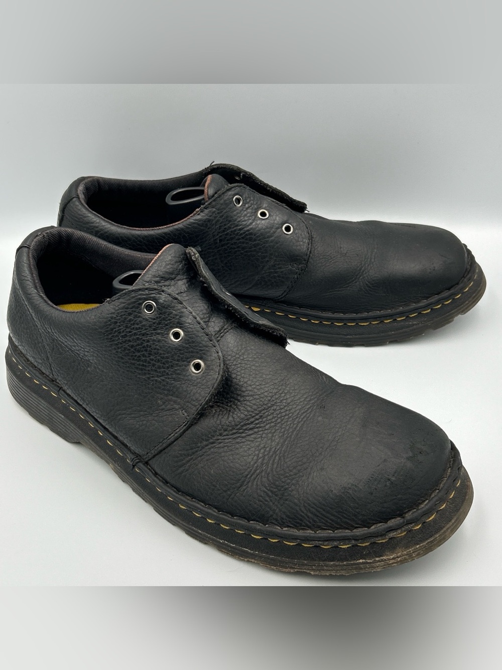 Dr Martens Hazeldons Oxford Shoes Size 12M Black Leather Dress Work Lace Up
